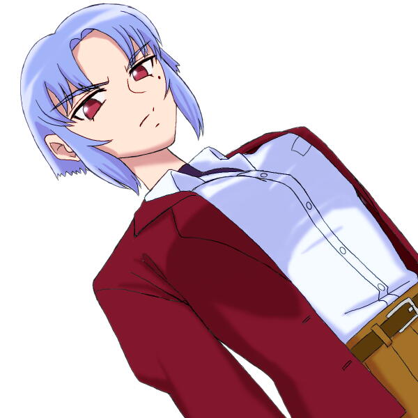 「描いてました。一次創作の男勝りなミステリアス少女、 鬼子神霊華です。設定上胸は大」|moritakuのイラスト