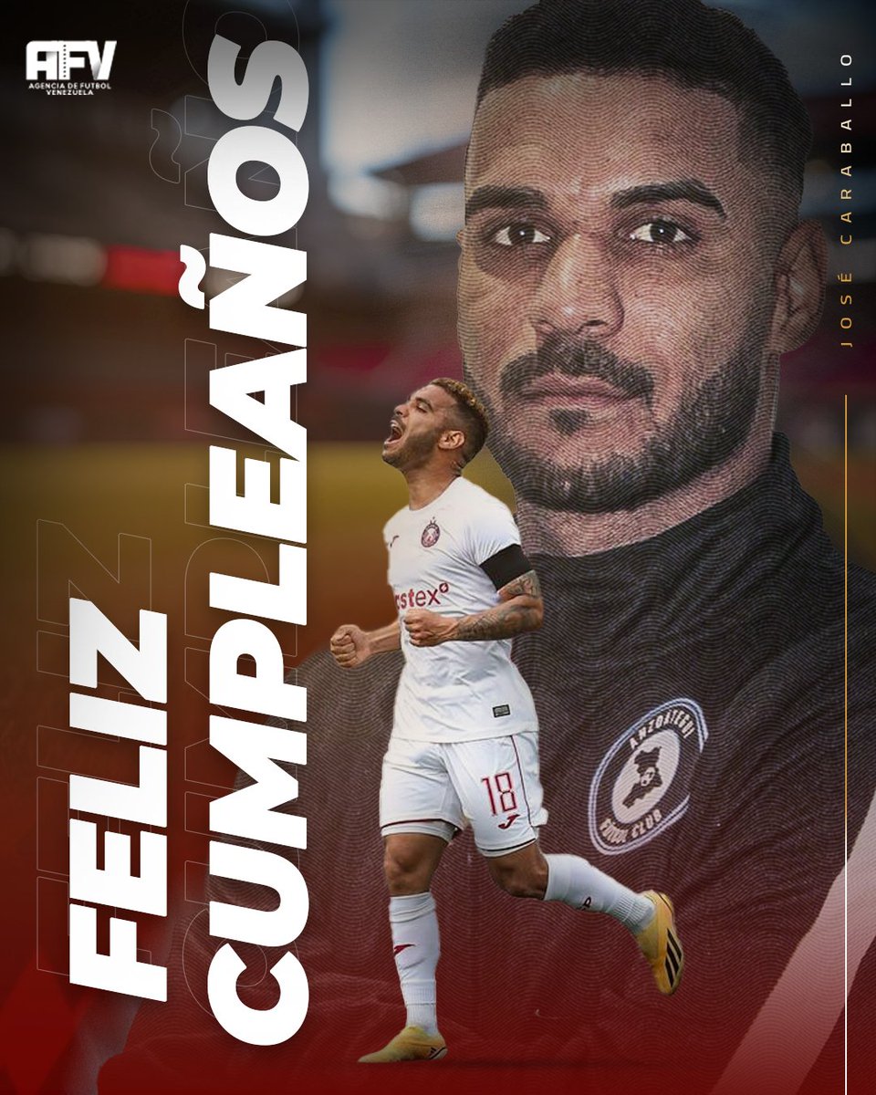 agenciadefutbol's tweet image. Desde la familia de @agenciadefutbol le deseamos un feliz cumpleaños a nuestro jugador José Caraballo 🎂🥳

Nuestros mejores deseos para ti y que sigan los éxitos.

¡Disfruta tu día al máximo! 🎉⚽️

#TalentoAFV #AFV