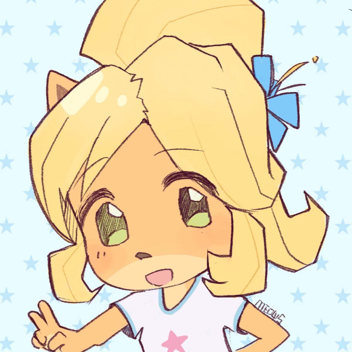 MeowMeows04872's tweet photo. #crashbandicoot #cocobandicoot #digitalart https://t.co/HNZ6Gf3Pb7