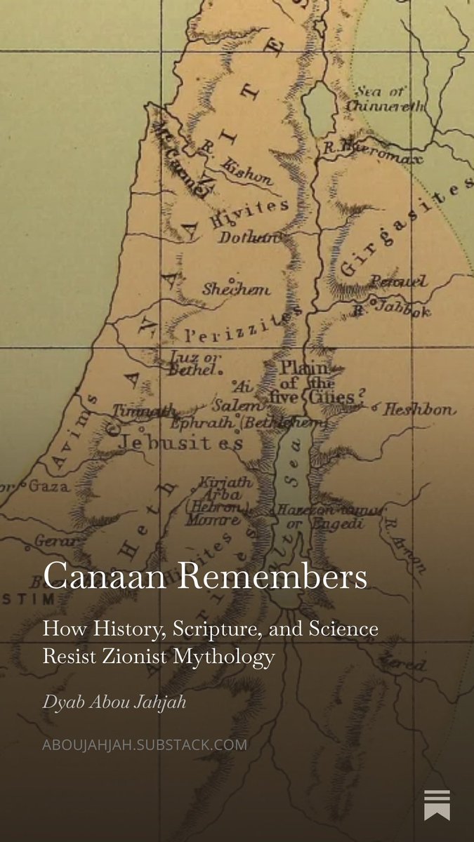 Yesterday, it was difficult to watch two Americans debate who has a claim on our land based on the bible. Let's have a closer look at that biblical claim and what it really meant yesterday and today.  It is time to talk about Canaan.
open.substack.com/pub/aboujahjah…