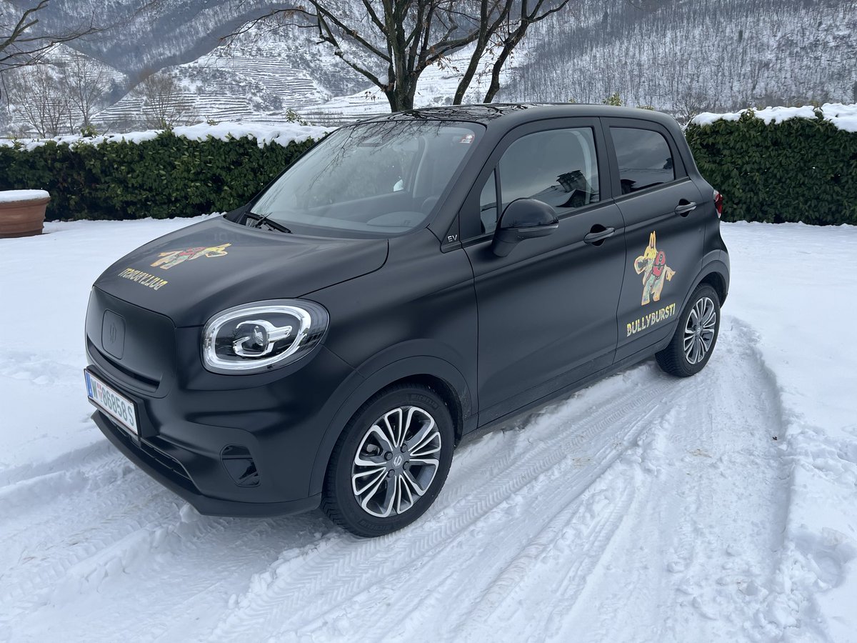 … schau an, schau an … der Bullybursti hat ein Auto gar … fein fein fein …