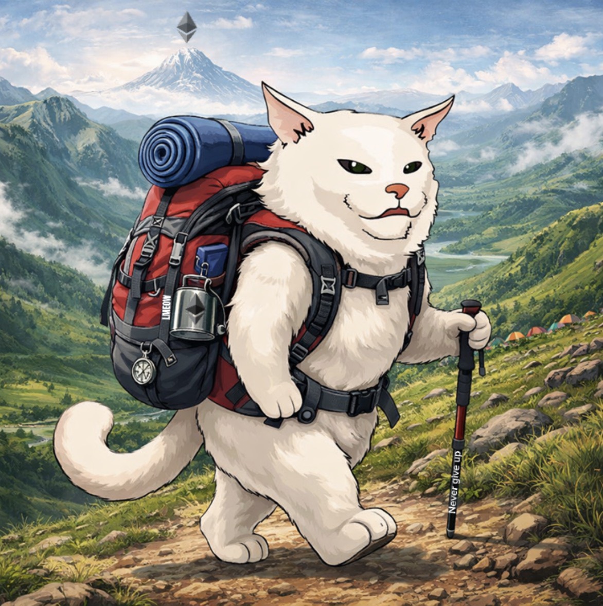 bullish on mountains &amp; Etherium lmeow 😻