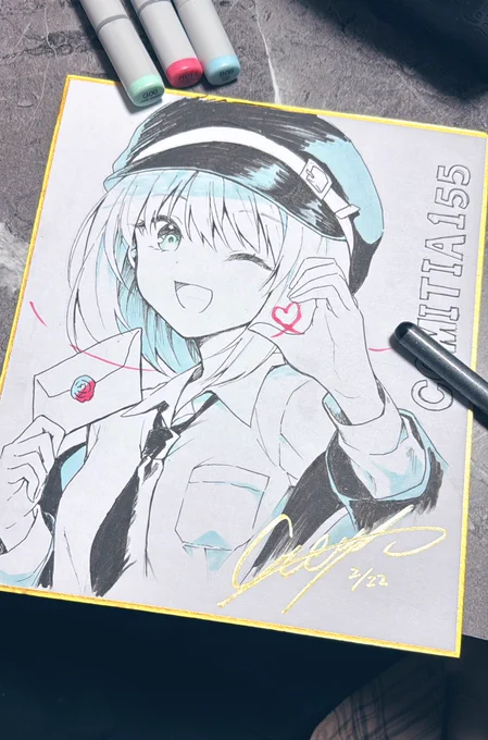 明日のコミティアに持ってく色紙描いた
じゅんびしてねるー
頒布方法は寝ながら考えるー 