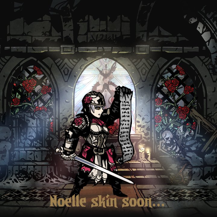 Ya subí la primera parte de skins que hice de Darkest Dungeon x Genshin Impact a Steamworkshop 
Parte 1: Diluc/Leper y Rosaria/Hellion
Parte 2: Noelle/Crusader y ??? 
steamcommunity.com/sharedfiles/fi…