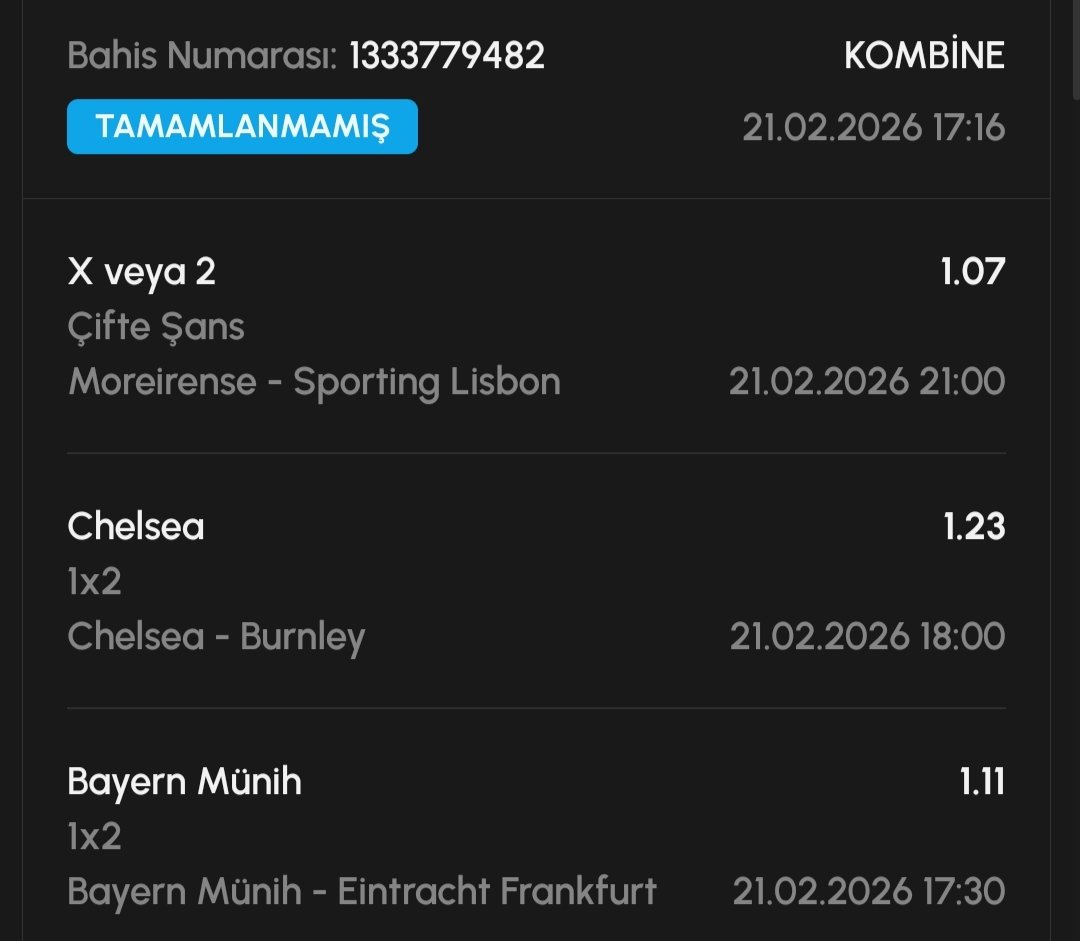 GarfieldBahisci's tweet photo. 10 maçlık kombine kuponumuz hazırdır. 

10.641 TL'ye 49.688 TL veriyor 💪

#Bayern, #Chelsea, #Al Nassr, #Galatasaray, #Benfica ve #PSG kazanır.

#Real, #Lizbon ve #City yenilmez.

#Lecce - #Inter Toplam gol 0.5 üst

#tahmin #bahis #iddaa #icardi

#Garfield https://t.co/00muS9RweY