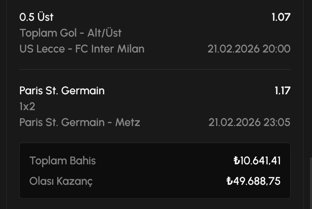 GarfieldBahisci's tweet photo. 10 maçlık kombine kuponumuz hazırdır. 

10.641 TL'ye 49.688 TL veriyor 💪

#Bayern, #Chelsea, #Al Nassr, #Galatasaray, #Benfica ve #PSG kazanır.

#Real, #Lizbon ve #City yenilmez.

#Lecce - #Inter Toplam gol 0.5 üst

#tahmin #bahis #iddaa #icardi

#Garfield https://t.co/00muS9RweY