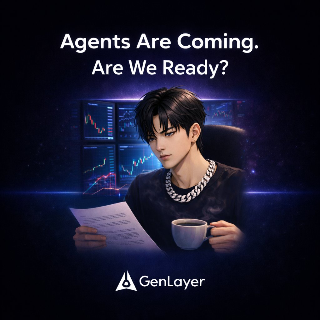 Sanak_bungkuk's tweet photo. Currently many agents will be coming soon.
Not a bot that just converts.
Not a script. A real autonomous agent that will make a decision.

Clawbot will soon launch millions of AI agents onto the blockchain. quite interesting. However, it should make us a little uncomfortable.

Because here's the uncomfortable truth: blockchain was never built for reasoning.☠️

Blockchain is built for determinism : 
Same input
Same output
No ambiguity
No interpretation
But AI agents don't think in a linear fashion.

They interpret context.
They consider probabilities.
They take in direct data.

Two agents can review the same information and reach different conclusions but have reliable values.

So what happens when millions of them start negotiating trades, voting on governance, finalizing settlements, and triggering contracts?

Execution isn't the main obstacle. Decisions are.
Without a shared layer of trust, we get fragmented logic that is a huge attack surface for manipulation.

This is why @GenLayer is important and different.

GenLayer introduces Smart Contracts that can process natural language, verify web data in real-time, and handle non-deterministic outputs.

Instead of pretending that AI decisions are deterministic, GenLayer validates them through Optimistic Democracy, where results are collectively challenged and verified.🧬

* Clawbot introduces its agents.
* GenLayer makes their decisions verifiable. 

If Bitcoin gave us trustless money, and Ethereum gave us trustless applications, GenLayer gives us decision-making without abandoning trust.

And in a world run by autonomous agents, that layer isn't optional. It's the infrastructure for survival.