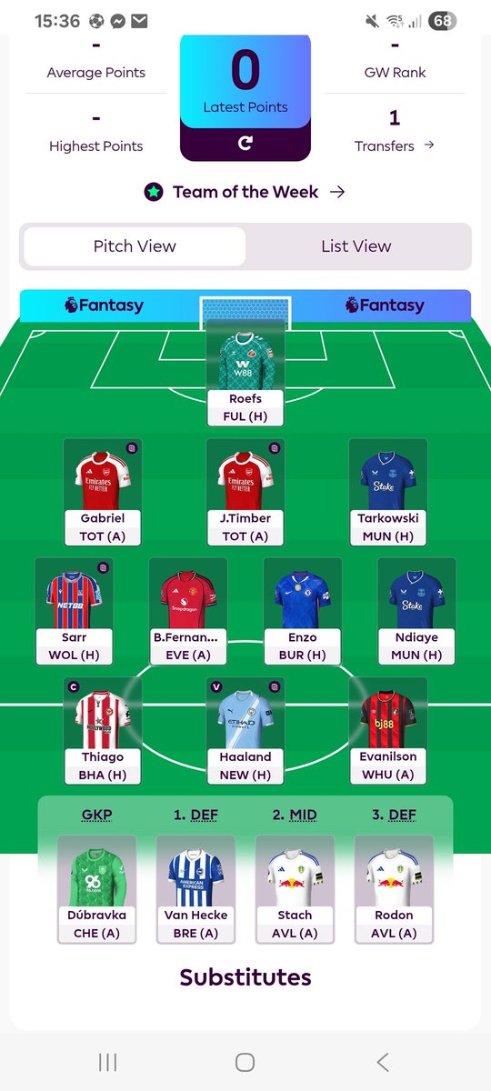 GW27 🤢A Final push from the last in the World. Thiago 🧢