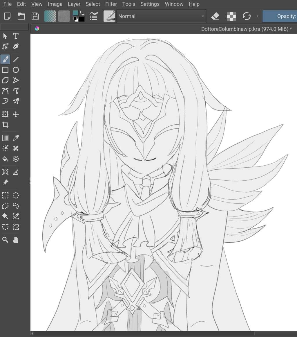 WIP 🕊️💉 Do you see the vision? 

#Columbina