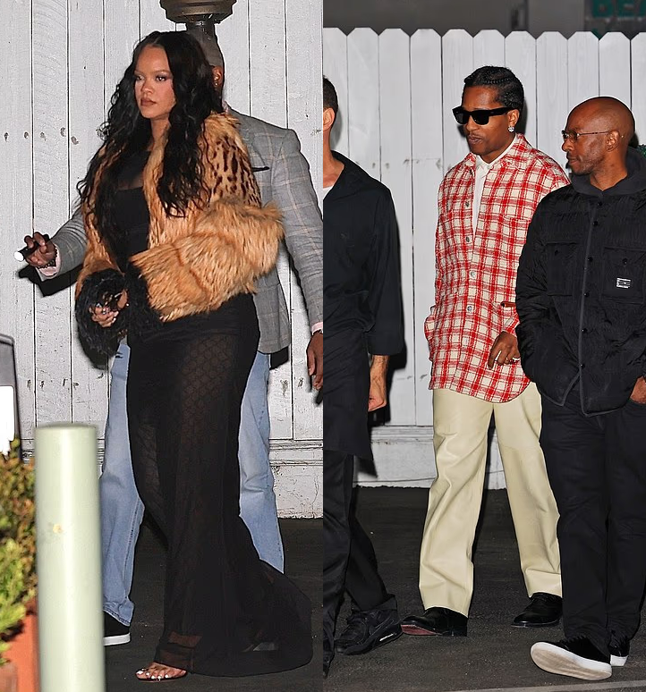 Rihanna turned her 38th birthday dinner into a full fashion moment