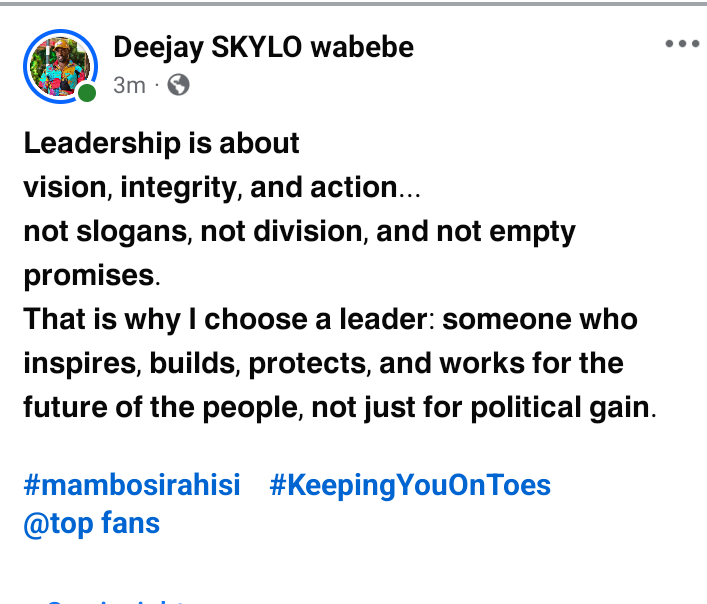 #SisiNdoSifuna  sifuna