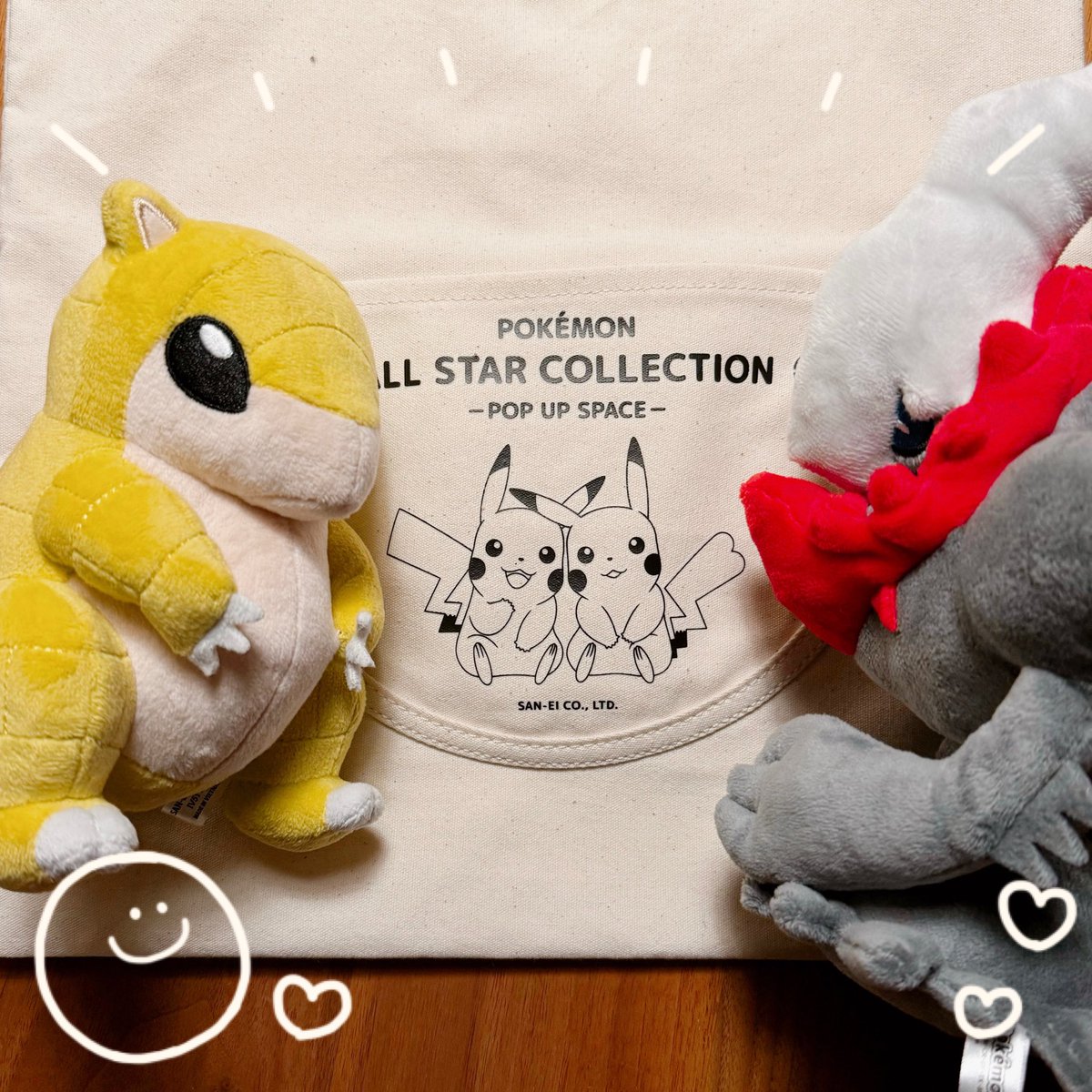 新宿でポケモンぬいぐるみをお迎えしてトートバッグもらった