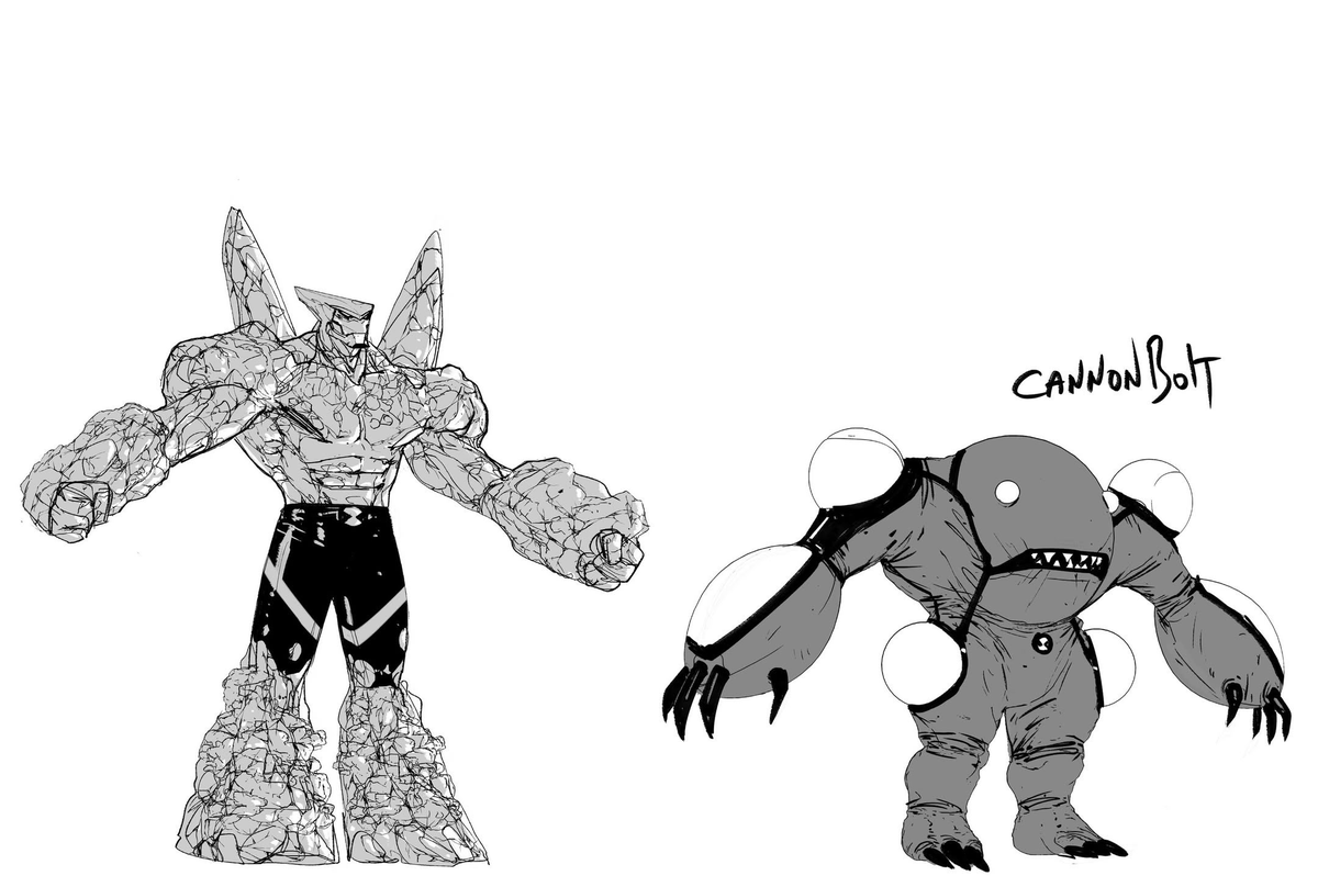 UniversoDCnauta's tweet image. 🚨Designs oficiais do Diamante e Bala de Canhão na nova hq do Ben 10 

Arte de Robert Carey