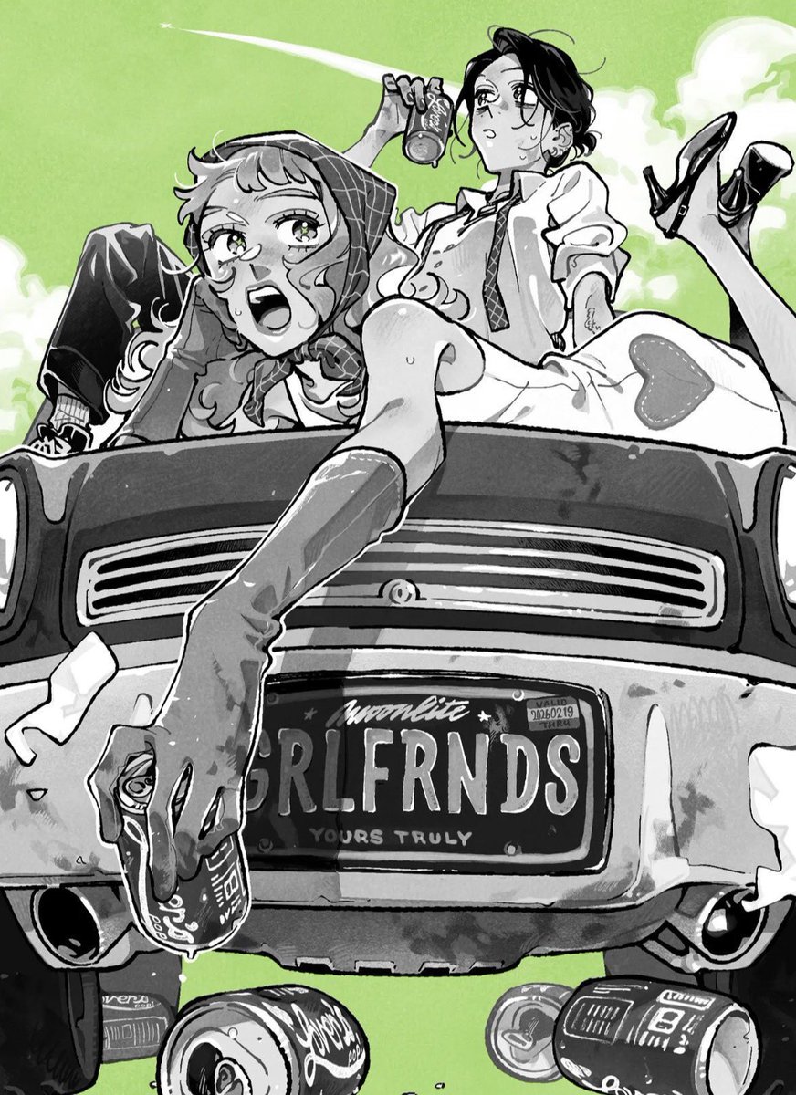 kyoruyeye's tweet photo. OH MY BEAUTIFUL BUTCHFEMME ATEEE.. and the “girlfriends” license plate…. insane work https://t.co/gdJieHw9DS