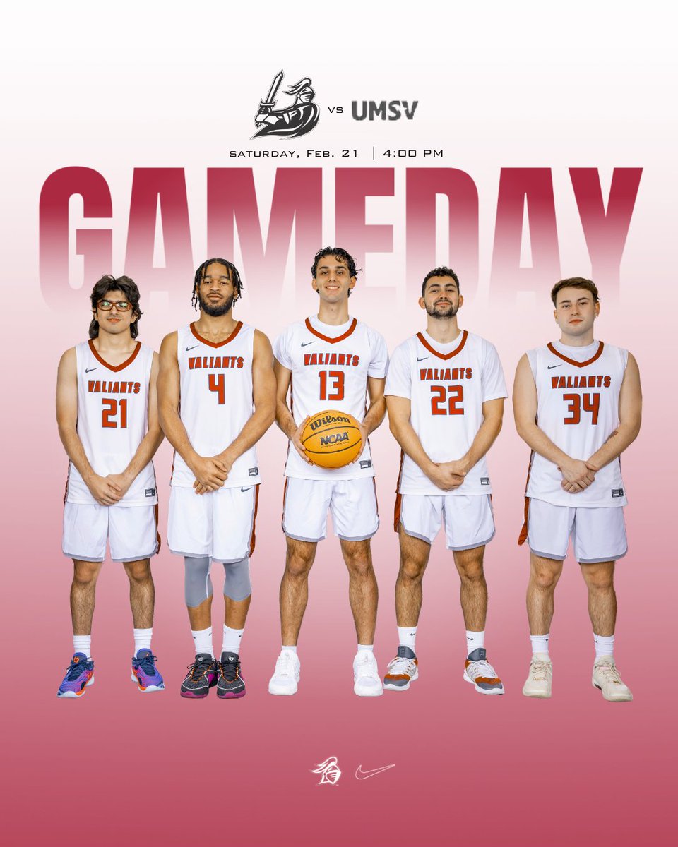 ValiantsMBB's tweet photo. Senior day in Kennedy!

🆚 Mount Saint Vincent
📍 Kennedy Gymnasium
⏰ 4 PM
📺 https://t.co/qw1MtenO1a
📊 https://t.co/3JeojoOsKI

#WeAreValiant x #BeUnstoppable https://t.co/GEOZRsMAEe