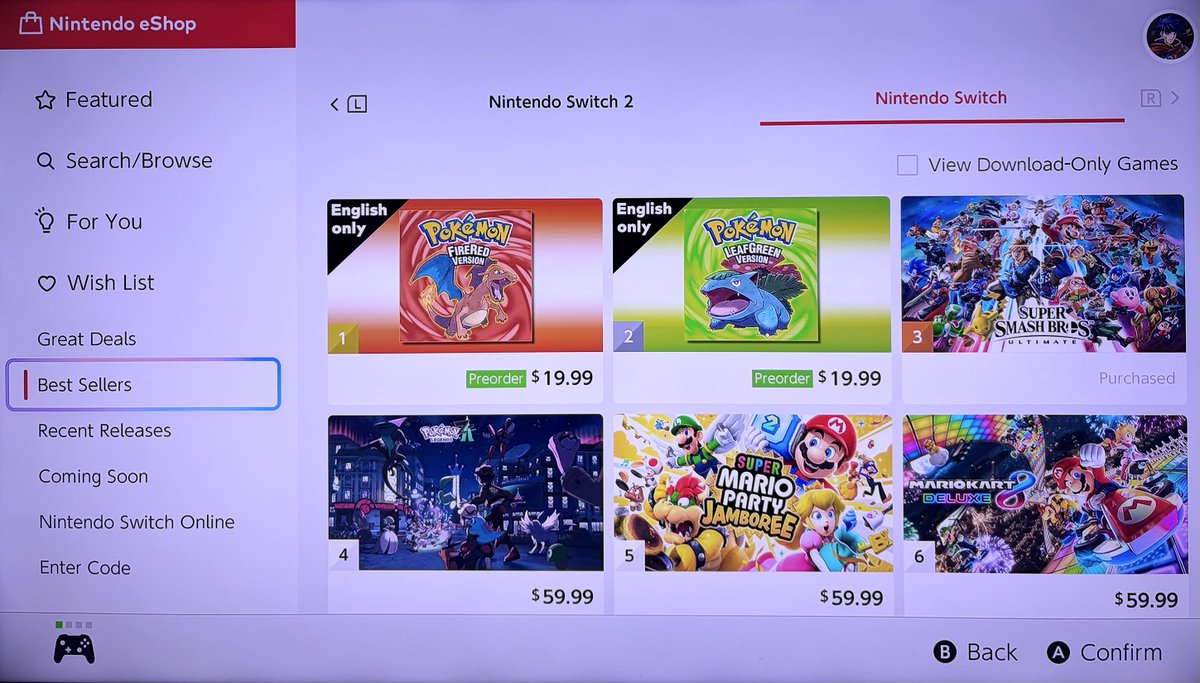 Stealth40k's tweet image. Pokemon FireRed and LeafGreen are already #1 on the Switch eShop (US). 

I'm not surprised. More Pokemon games have sold on Switch than any other platform by a significant margin. 

There is a huge audience for older games in the series.