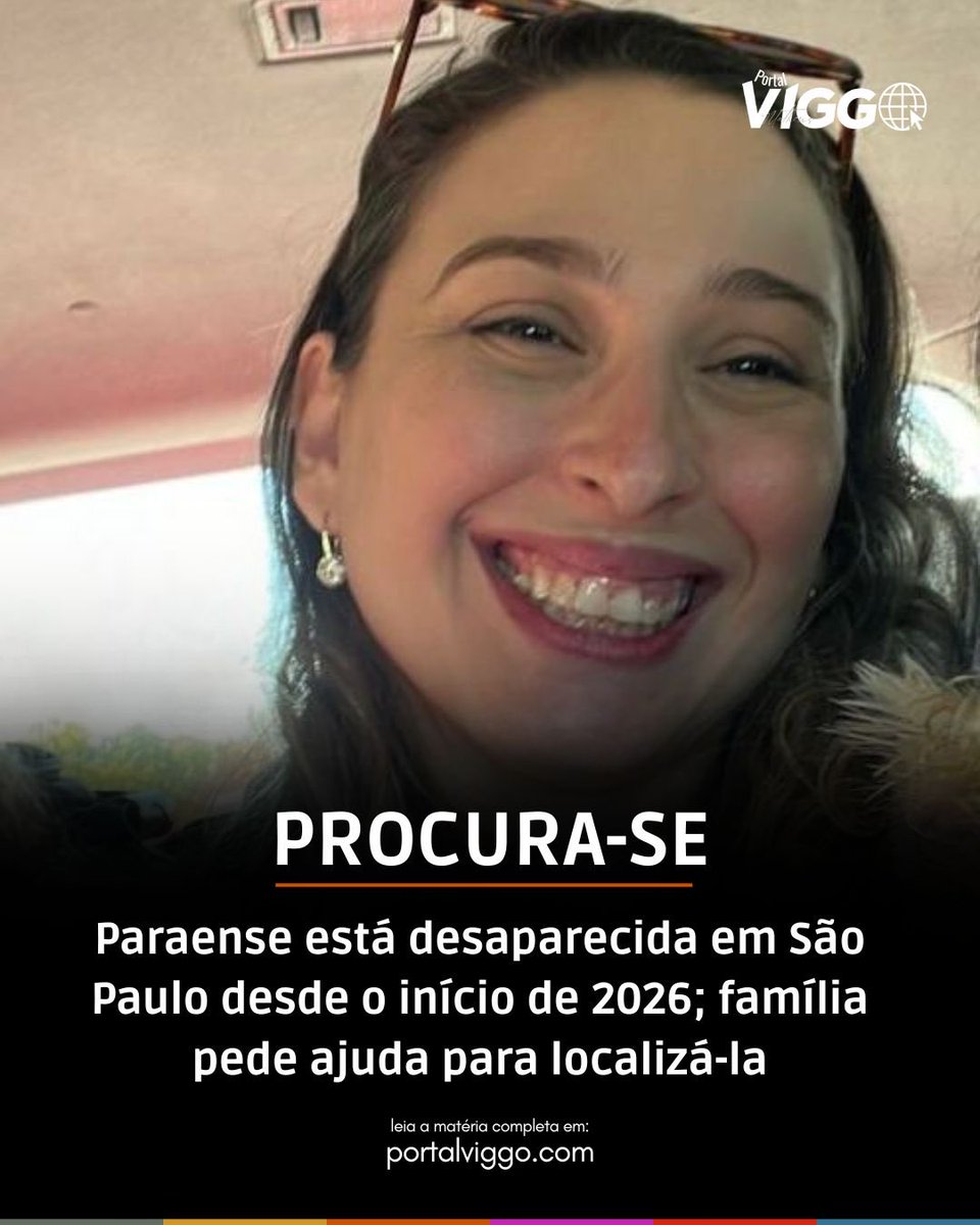 matheusviggo's tweet photo. 🚨 Paraense desaparecida em São Paulo

Mirna Fernandes Donato de Mattos, 42 anos, está desaparecida desde 01/01/2026, em São Paulo (SP). Familiares e autoridades buscam informações sobre seu paradeiro.

Ela tem 1,70m, olhos castanho-escuros, cabelos ondulados e tatuagens: letra “L” na nuca, frase na coxa e letra “G” no tornozelo.

📧 desaparecidos@mpsp.mp.br
📞 (11) 3119-7183

👉 Compartilhe e ajude a encontrar Mirna.

📷 Arquivo pessoal
🌐 https://t.co/eFbGpaj7vY