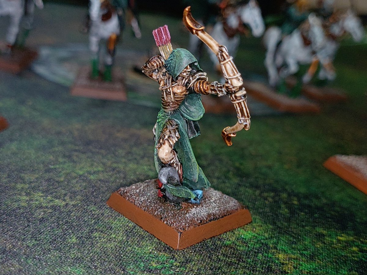 felnandeath's tweet image. 明日は待ちに待ったオールドワールドキャンペーンゲーム！
2ndアーミーであるウッドエルフでいきます👍
‥10年以上前から使用してましたが、ほとんど塗らず遊んでたのでずっとリペイントしてました😓
#warHammer
#OldWorld