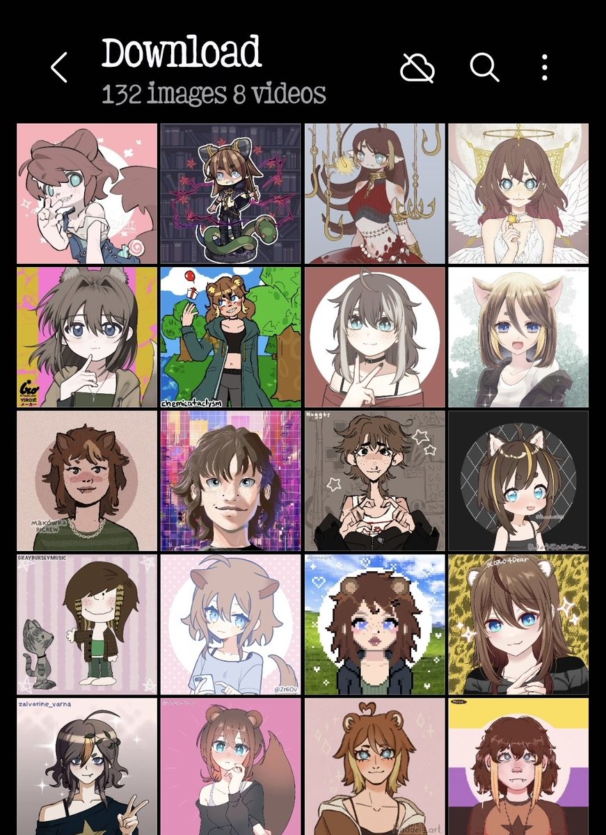 At night to fall asleep, I just make myself on random picrews.