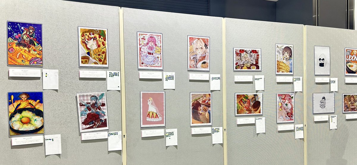 Run_a0827's tweet photo. Gメッセ群馬にて、展示されている私のイラストをみてきました！
直接展示されている様子をみることができ、嬉しかったです😻 https://t.co/z9pAIpbOZG