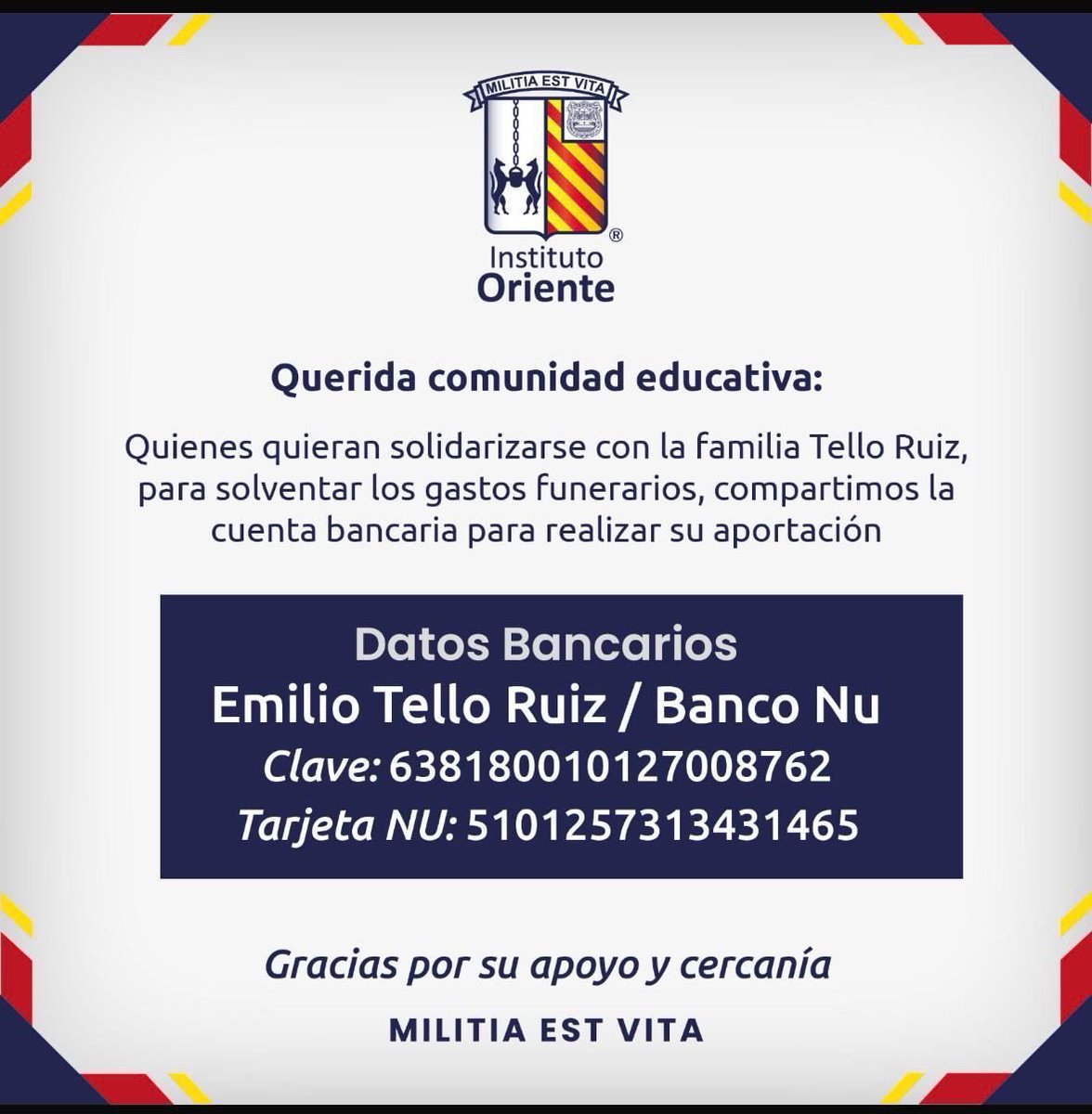 Aquí la cuenta de los hijos de la familia Tello Ruiz. 

Den Rt, que se comparta, que se haga viral, que no se queden solos ante la tragedia.
