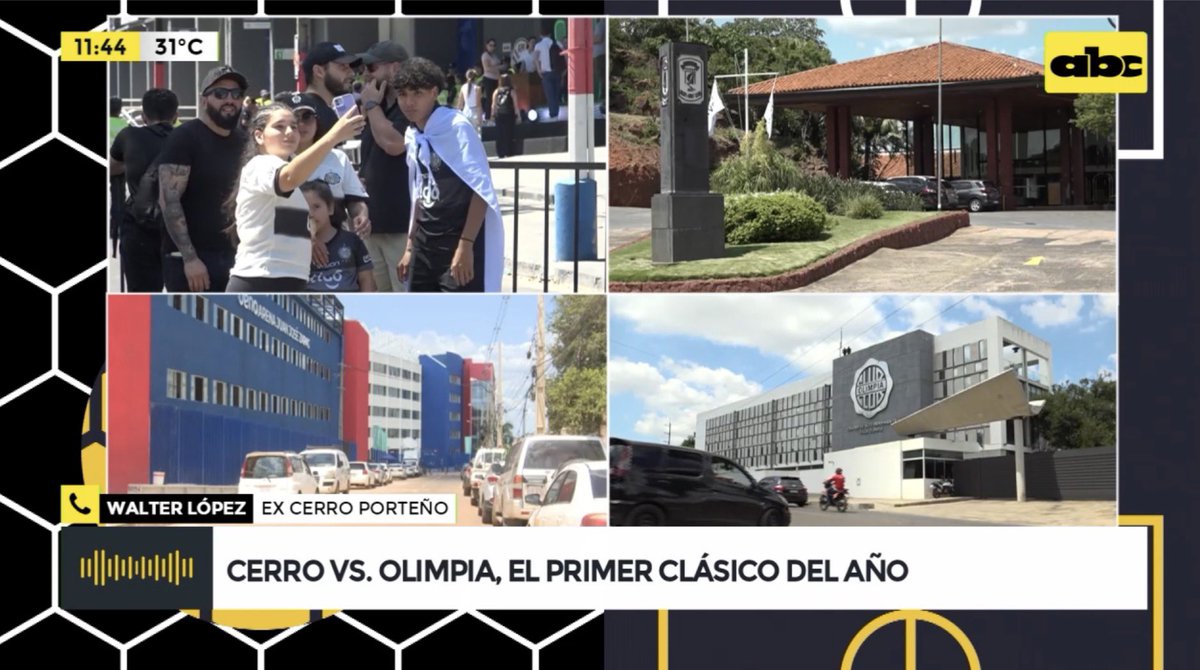 🚨 Comenzó la previa del #Superclásico junto a <a href="/JorgeRojas73/">Jorge Rojas</a>, <a href="/arielinsfran83/">Ariel Insfrán Yegros</a>, <a href="/JoseRojasJB/">José Rojas</a>, <a href="/Nelsoncasco83/">Nelson Casco</a>, <a href="/Javiernez/">Javier Núñez</a> y Noelia Leguizamón con #Territorio1912ABC Y #ABCFranjeado. 

¡Prendete a <a href="/ABCTVpy/">ABC TV Paraguay</a> en YouTube, dale like y viví la cuenta regresiva del partido!