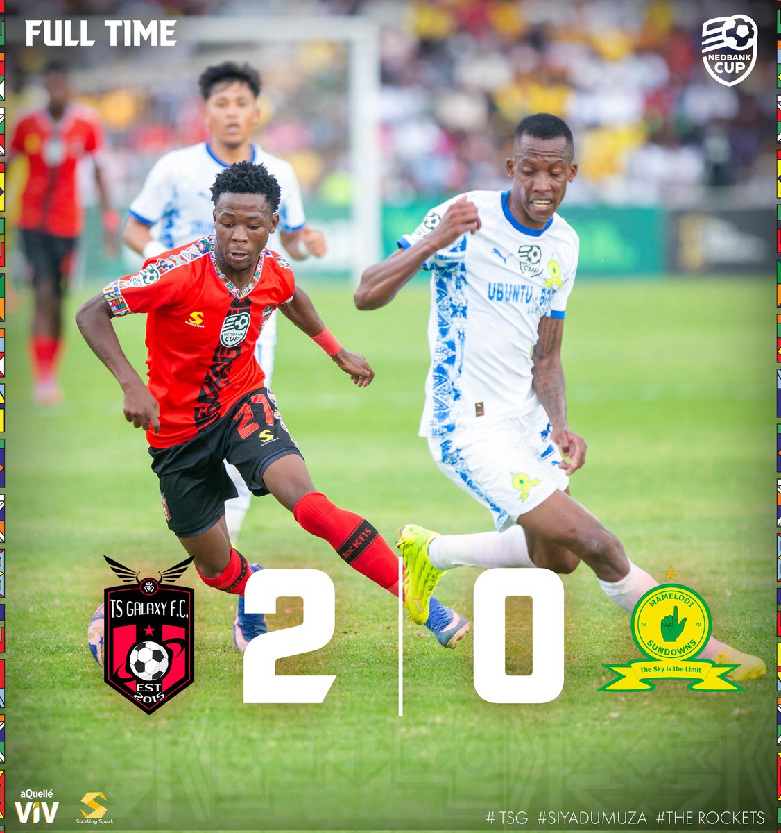 We came, we played, we conquered. 2-0! 🔥⚽️🚀

<a href="/aQuelle/">aQuellé</a> <a href="/aQuelleViV/">aQuellé ViV</a>

#Siyadumuza 
#TheRockets 
#TSG