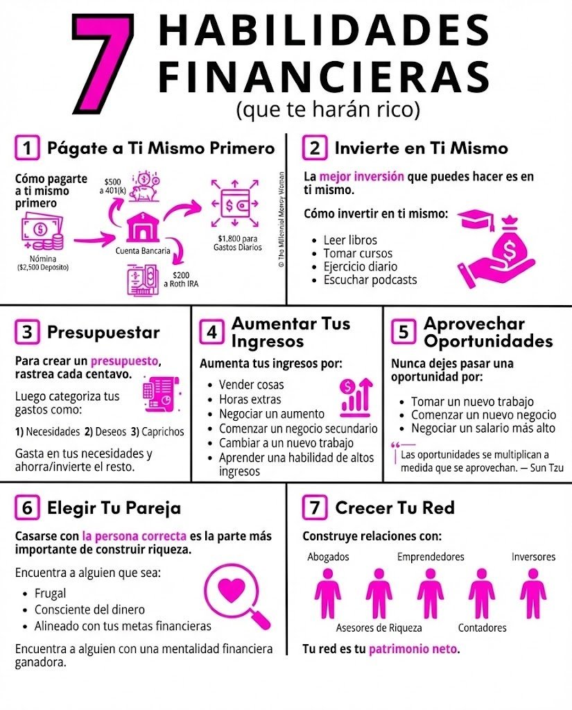 7 Habilidades Financieras que te harán Rico: