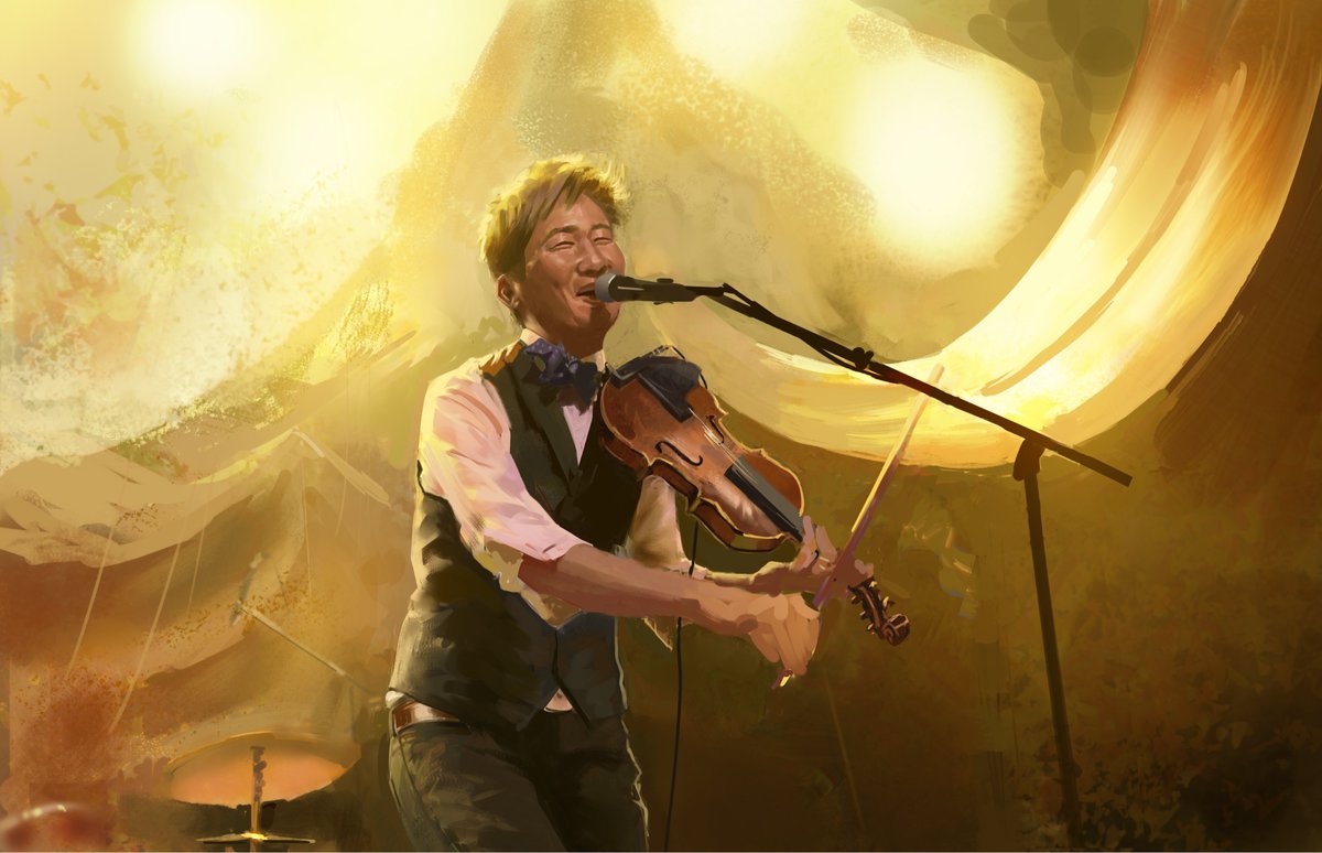 Kishi Bashi painting