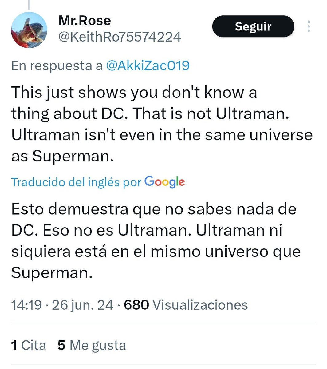 Es increíble lo prepotentes que eran algunos "real DC fans" al decirle a los demás que no sabían nada de DC, porque según ellos, ese era Ulysses, pero al final resultó que sí era Ultraman XD
