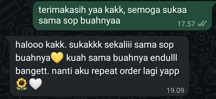 EczaciC's tweet photo. GUYSSS TERIMAKASIH BANYAK YG SUDAH MELARISI SOP BUAHNYA YAA🥹🥹❤️❤️❤️TERIMAKASIH JUGAA ATAS REVIEW BAIKNYAA🫶🏻🫶🏻🫶🏻 SEHAT SELALU KALIAANN❤️🥹🫰🏻 https://t.co/lfEjVm4jIP