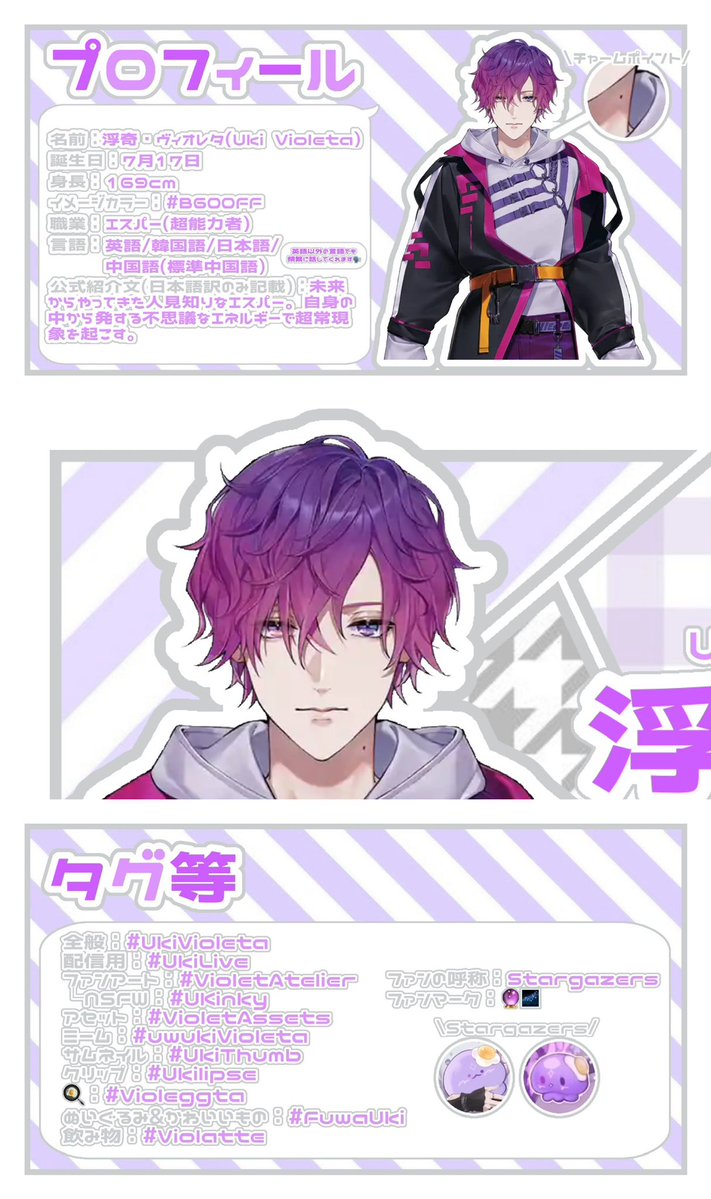 ╭━━━━━━━━━━━━━━━╮ 浮奇・ヴィオレタってどんな人