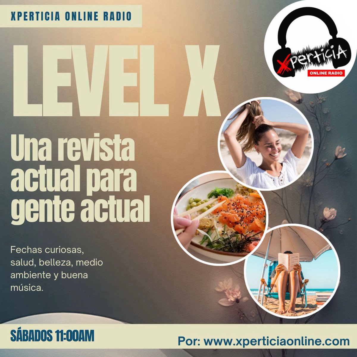 XperticiaOnline's tweet image. ▶️ TODOS los SÁBADOS 11:00am (Hora Bolivia) escucha "#LEVELX" 😉 una revista musical. Con: Sonia Paxi. Solo en: xperticiaonline.com 

#XperticiaOnlineRadio
#RevistaRadial #FechasCuriosas #RevistaMusical