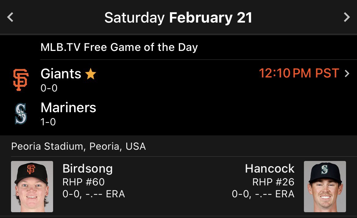 Giants baseball is finally BACK today. 

Statcast data will be available AND the game will be broadcasted. #SFGiants