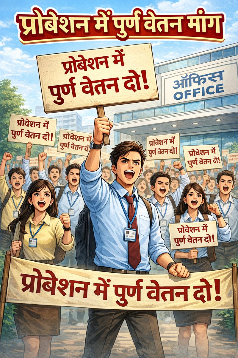 27 फ़रवरी को वित्त-विनियोग विधेयक 2026 पारित किया जायेगा जिसमें माननीय मुख्यमंत्री महोदय द्वारा काफ़ी घोषणाएँ किये जाने की संभावना है। #प्रोबेशन_में_पूर्ण_वेतन यह एक ज्वलंत व भावनात्मक मुद्दा है, इसमें सफलता मिलने की काफ़ी संभावना हैं। सभी को प्रयास जारी रखने चाहिए।