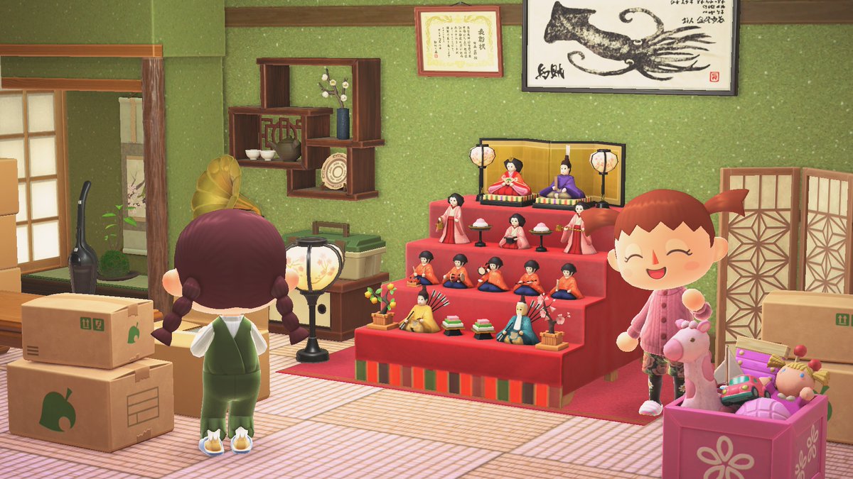 Bonjour! Février touche à sa fin et le printemps approche, alors Nook Shopping propose dès maintenant des articles pour Hinamatsuri. Des hinaningyo et des lampes fleuries alterneront dans le catalogue, réussirez-vous à obtenir ces deux articles d'ici Hinamatsuri le 3 mars ?