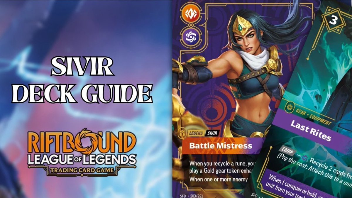 ULTIMATE Sivir Battle Mistress Deck Guide – Full Build &amp; Strategy | Spiritforged Meta | Team FlexQue

youtu.be/WaEG7N70lP0?si…
