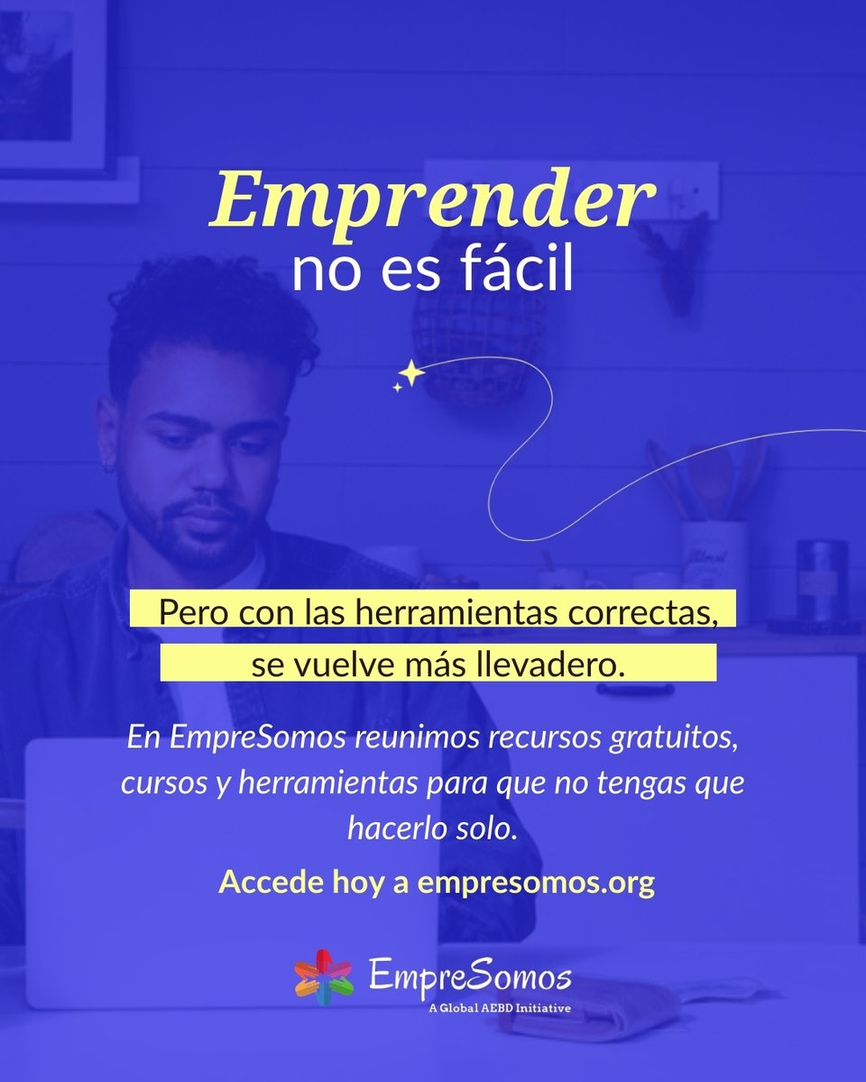 empresomos's tweet photo. Emprender no es fácil.
Hay dudas, errores y decisiones difíciles.

Lo que marca la diferencia es no hacerlo solo.

En EmpreSomos reunimos recursos y cursos gratuitos para avanzar con más claridad.

Haz el proceso más llevadero.
👉 https://t.co/Rzf8UKF33i https://t.co/BqaEDw23fe