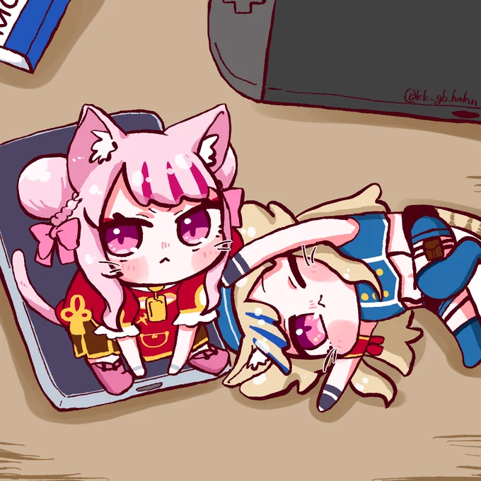 遊んでないで構え #ヒメヒナアート