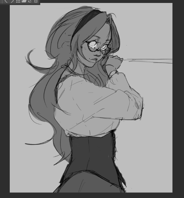 faz tempo q eu n desenhava minha oc