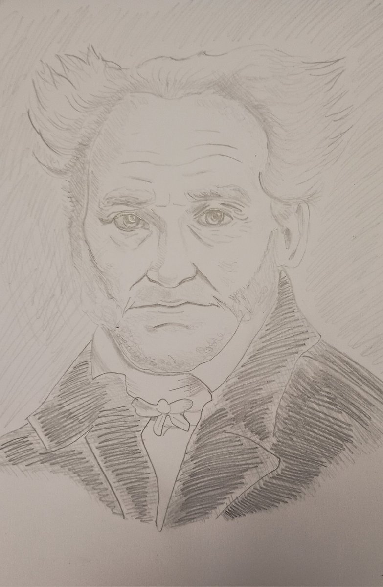CarmilaHecate's tweet photo. Filósofo enojón, amante de los animales.
#shopenhauer #filosofia #dibujo #opalina #grafito https://t.co/ReGKDbuGTS