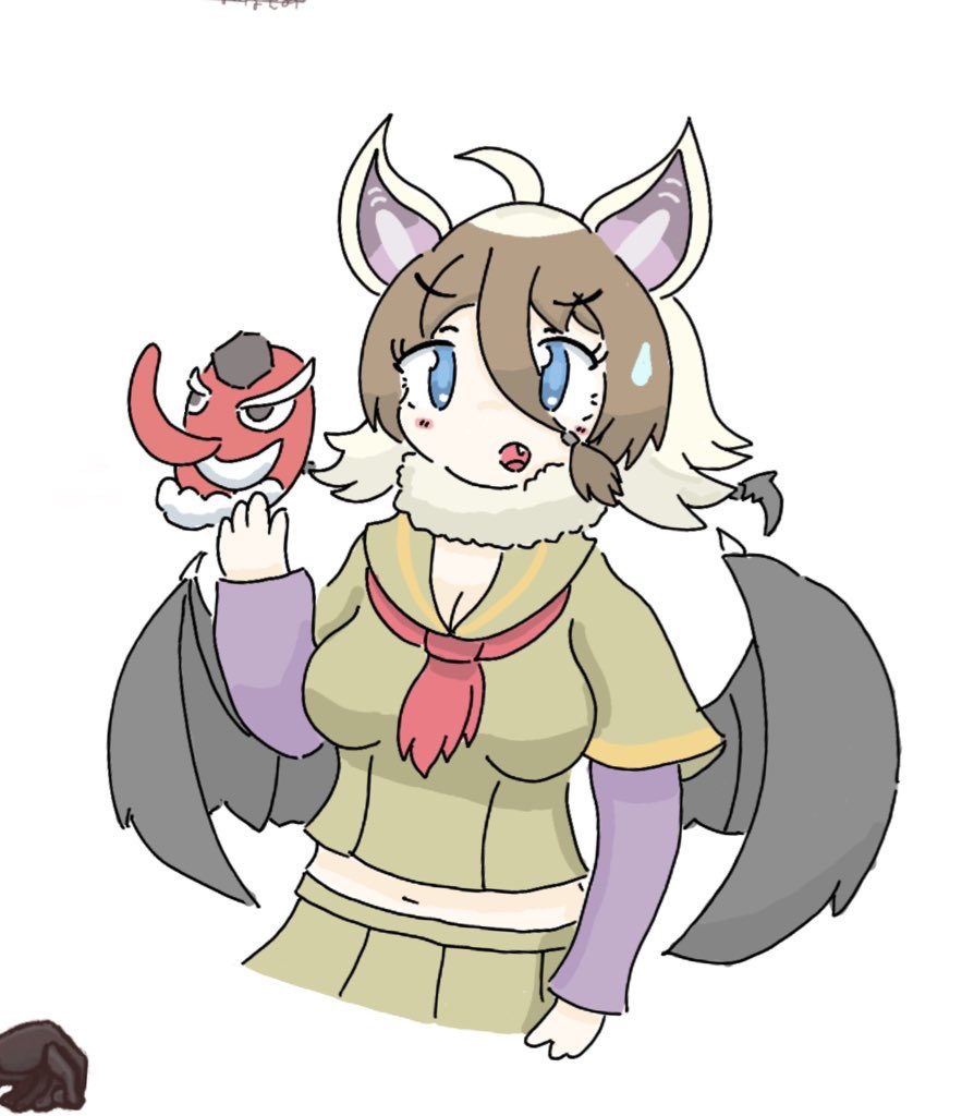 お休みコウモリさんです