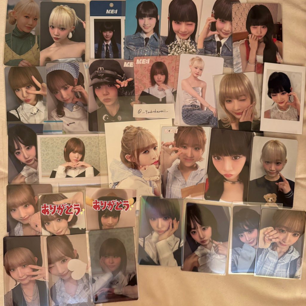 kukn_03's tweet photo. @_
ME:I トレカ 交換
 
【譲】 画像1.2 買取

【求】 笠原桃奈 画像3  買取

こちらからの買取は💖が優先度高めです。
買取の際お値段ご提示お願いいたします🙇‍♀️
笠原でしたらトレカ以外も検討しますのでお気軽にお声掛けください！
郵送のみ📮

 #ME_I交換 #ME_I_交換 #ME_Iトレカ交換 https://t.co/sco87Ur852