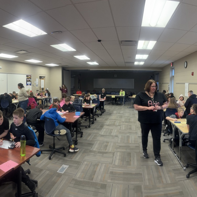 JAG 4th and 5th graders competing at the annual math tournament. Math on a Saturday morning????? You BET!  Go G-Men!