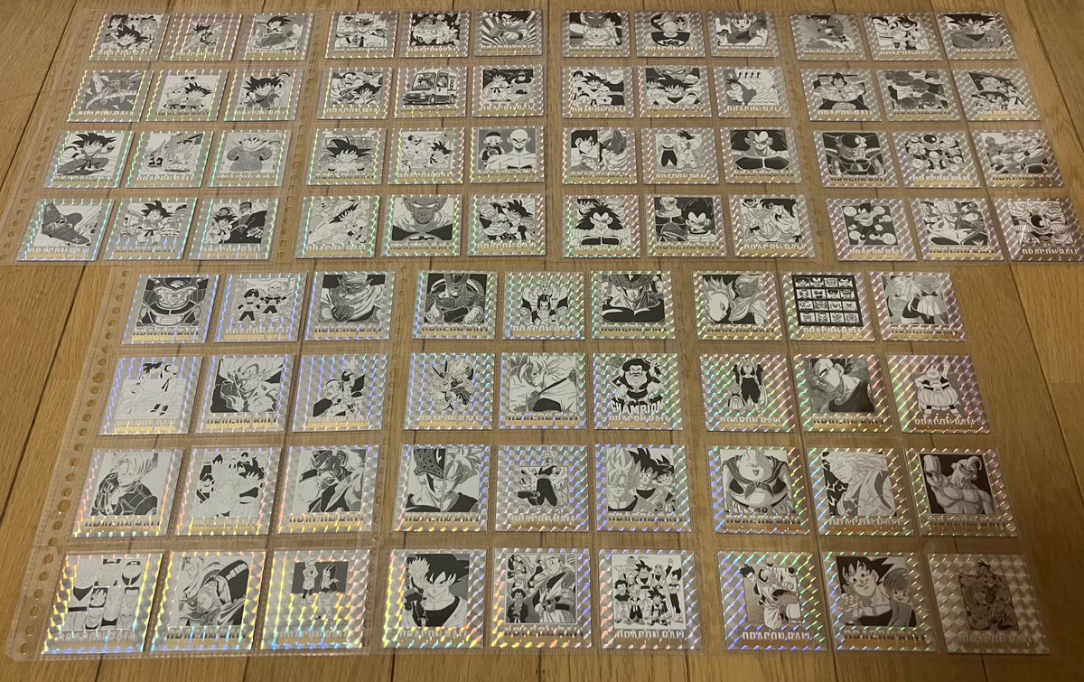 _nabejun_'s tweet photo. 娘の協力で、なんとか購入で��たアドバンスパック10Pを開封しつつ、やっとこさコンプした40thウエハース2のファイリングも今日はやり切る💪

第一弾と第二弾のシールを交互にファイルしたら、圧巻の光景！😳最強の食玩や〜👏

忙しく趣味に没頭していたら、一日が終わっていました🌙 https://t.co/5kS5gp8K1B