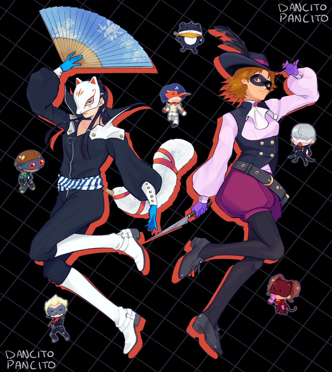DancitoPancito's tweet image. persona 4 revival costumes if atlus was awesome 

#Persona4