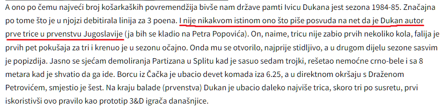 Nevjerojatan je ovaj Duško Miletković zvani Souly. On je izmislio laž da je Ivica Dukan autor prve trice u PJ, napisao je to u svojoj knjizi 2015 te u nekoliko svojih članaka, svi se navukli i popušili i citirali tu glupost, a majstor jučer mrtav hladan izvali ovo za Koš magazin: