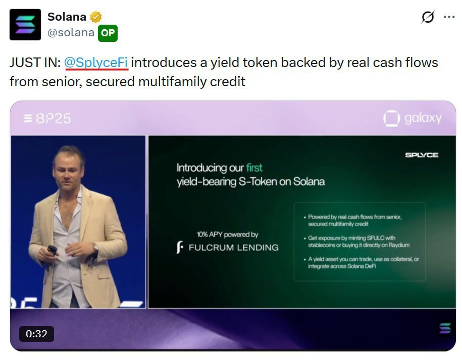 Splyce Finance - Strands Season 1

🔗 Link: solana.splyce.finance/rewards?ref=af…

Step by step:
-Connect Solana Wallet
-Bind akun X
-Masuk ke menu Rewards
-Claim 300 Strands
-Buka fitur Calculator
-Generate “My Yield Card”
-Selesaikan quest tweet
-Done ✅