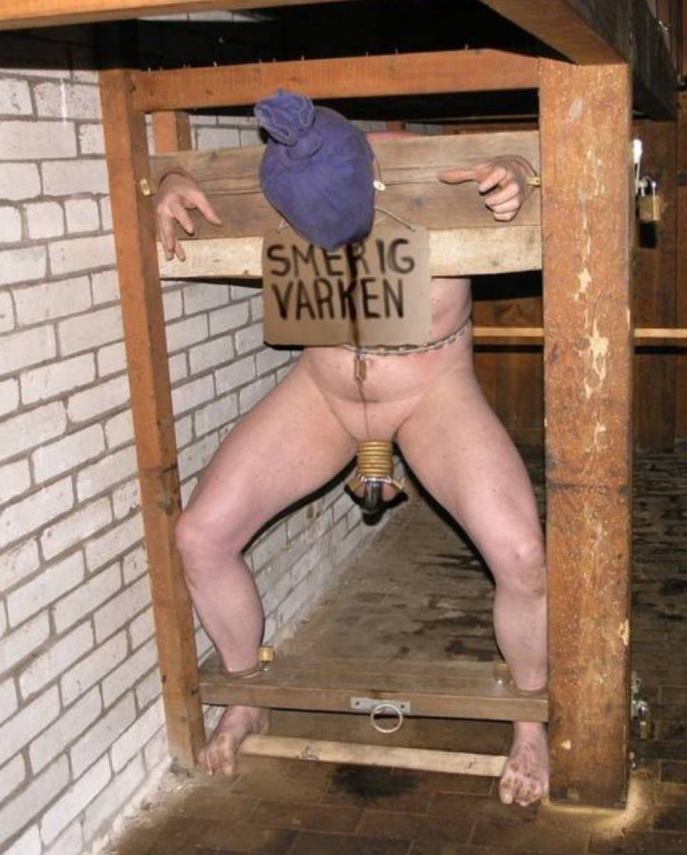 Take one last look at the bar that will be placed beneath your feet, adding just more pain to your position as you remain fixed in place. After that, we’ll put the hood on you. It makes you lose all sense of time. Your mind drifts into the void while your body stays in pain