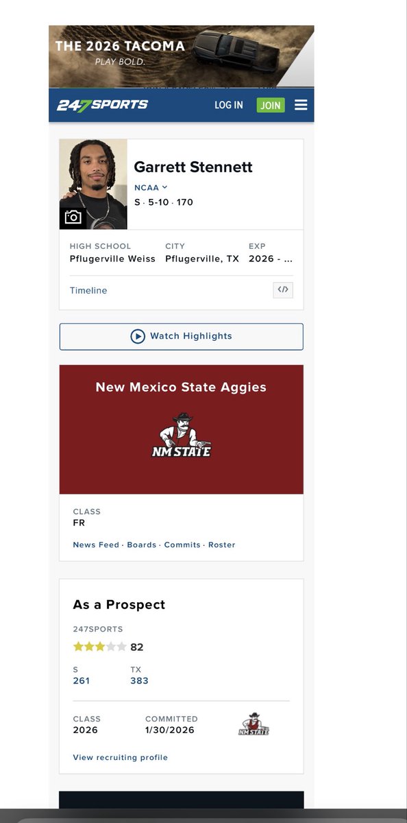 Garrett Stennett 3⭐️ DB tweet media